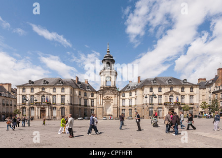 Platzieren Sie De La Mairie, Rennes, Bretagne, Frankreich. Stockfoto