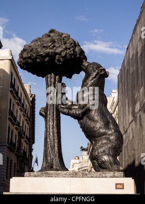 El Oso y el Madroño, Puerta Del Sol, Madrid, Spanien Stockfoto