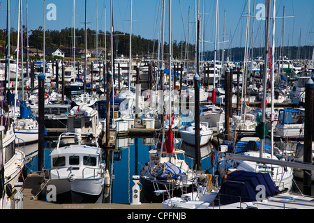 Hafen von Marina Sidney, British Columbia, Kanada Stockfoto