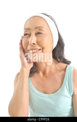 Porträt von senior Frau Stockfoto