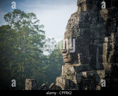 Gesichter der Bayon-Tempel, Angkor, Kambodscha Stockfoto