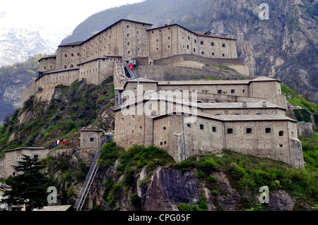 Italien, Aostatal, Bard Burg Stockfoto