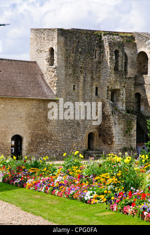 Château de Gisors ist eine Burg in der Stadt Gisors, im Département Eure, Normandie, Frankreich Stockfoto