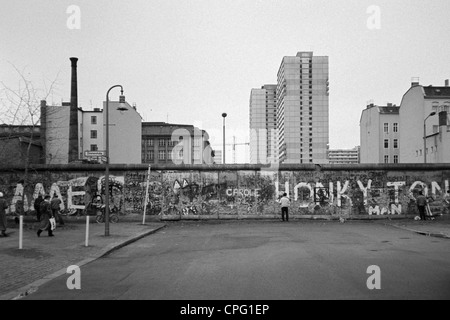 Die Berliner Mauer auf der Markgrafen Straße, Berlin, Deutschland Stockfoto