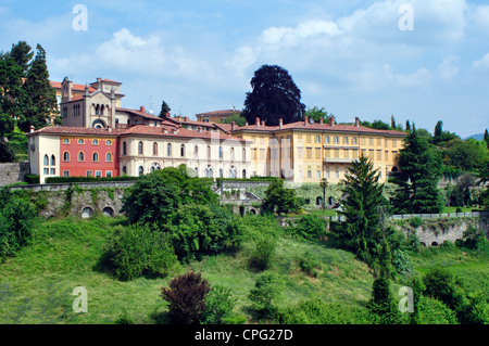 Italien, Lombardei, Bergamo, Città Alta, Colle Aperto Stockfoto