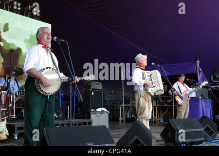 Das Worzels erklingt in Big Chill Musik Festival 2003 Eastnor Castle Herefordshire, England, Vereinigtes Königreich Stockfoto