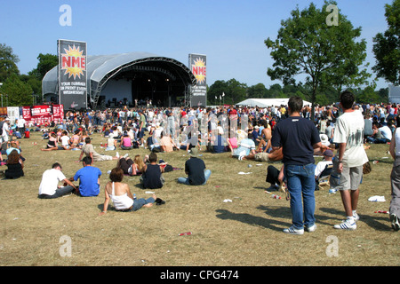 Der NME-Bühne am V2003 Festival, Hochland-Park, Chelmsford, Essex, England. Stockfoto