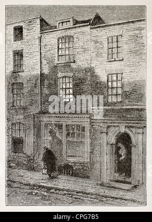 Das Haus war, dass Joseph Mallord William Turner (englische Maler, 1775-1881) in Maiden Lane, Covent Garden, London geboren wurde Stockfoto