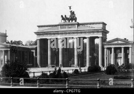 Geographie / Reisen, Deutschland, Berlin, Brandenburger Tor, Pariser Platz, um 1885, Zusatz-Rights-Clearences-not available Stockfoto