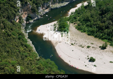 Ardèche-Schlucht, Frankreich Stockfoto