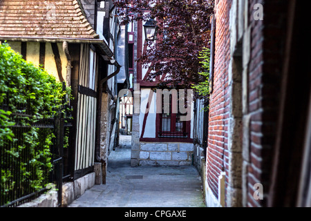 Rue des Chanoines, Rouen, Frankreich Stockfoto