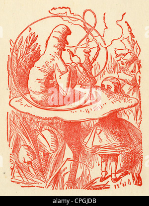 Ca. 1910er Jahre Edition von Alice in Wonderland von John Tenniel. Stockfoto