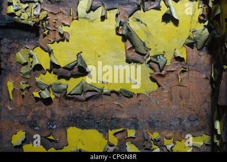 Wand des alten schäbigen Farbe hautnah Stockfoto