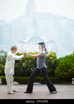 William Ng, lehrt Tai Chi Master student Stockfoto