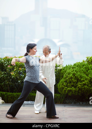 William Ng, lehrt Tai Chi Master student Stockfoto