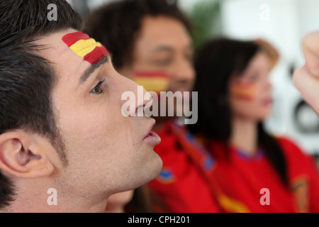 Spanien-Fan Stockfoto