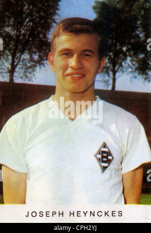 Heynckes, Josef 'Jupp', * 9.5.1945, deutscher Fußballer, Spieler für Borussia Mönchengladbach, halbe Länge, Handelskarte, 1960er Jahre, Stockfoto