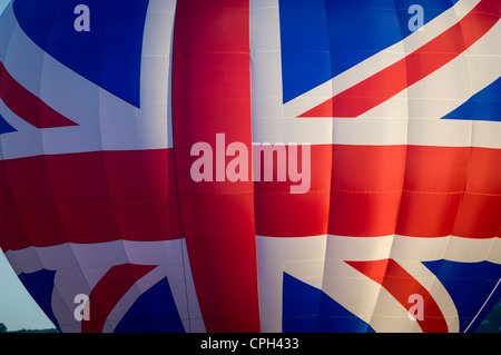 Union Jack Heißluftballon Bristol International Ballon Festival 2007 Bristol England UK Stockfoto