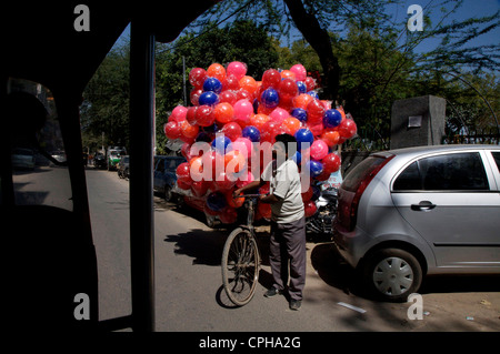 Indische verkauft Ballons Stockfoto