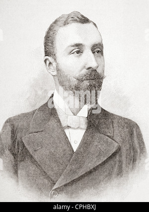 Prinz Francis Joseph von Battenberg, aka Prinz Franz Joseph von Battenberg, 1861 – 1924. Von l ' Illustration veröffentlicht 1897. Stockfoto