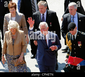 Erscheinen Sie Charles, Prince Of Wales und Camilla, Herzogin von Cornwall, in Saint John, Kanada, 21. Mai 2012. Stockfoto