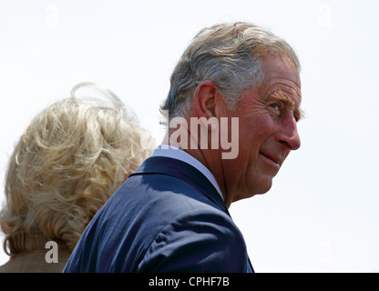 Charles, Prinz von Wales, nimmt mit Camilla, Herzogin von Cornwall, in einer Zeremonie am 21. Mai 2012, in Saint John, Kanada Teil. Stockfoto