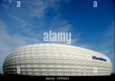 Allinaz, Arena, Stadion, FC Bayern, München, Deutschland, Fußball, Fußball, Stadion, sponsor, Herzog, de Meuron, Struktur, Konzept, Stockfoto