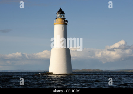 Skervuile Leuchtturm, Sound of Jura Stockfoto