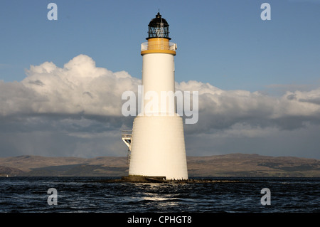 Skervuile Leuchtturm, Sound of Jura Stockfoto