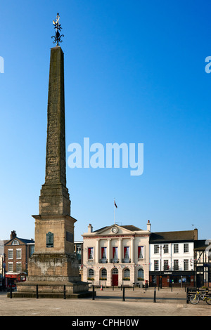 Der Obelisk und dem Marktplatz, Ripon, North Yorkshire UK Stockfoto