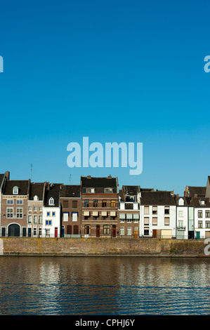 Wijck Bereich auf den Fluss Maas, Maastricht, Limburg, Niederlande, Europa. Stockfoto