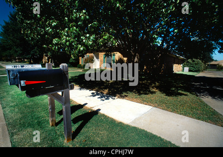 Carrollton Dallas Texas USA Haus & Garten Rasen Stockfoto