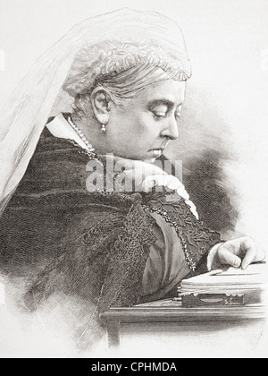 Queen Sie Victoria, Alexandrina Victoria, 1819 – 1901, sehen Sie hier im Jahre 1890. Stockfoto