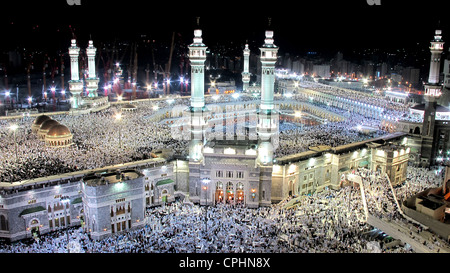 Pilgerfahrt nach Mekka, Al Haram Mosque und Kaaba Saudi-Arabien Stockfoto