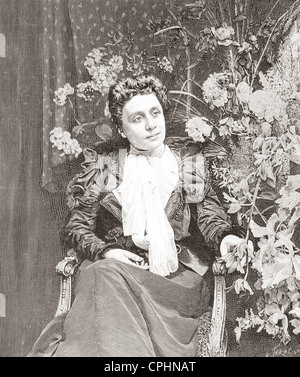 Eleonora Duse, 1858 – 1924. Italienische Schauspielerin, oft einfach als Duse bekannt. Von l ' Illustration veröffentlicht 1897. Stockfoto