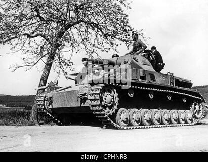 Deutsche Panzer IV Tank in Frankreich, 1940 Stockfoto