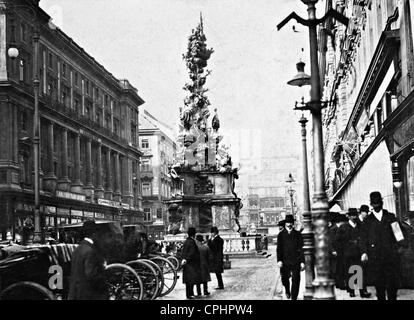 "Pestsäule", am Graben in Wien, 1909 Stockfoto