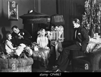 Schauspieler auf einer Bühne in Berlin, unter ihnen Willy Fritsch, 1928 Stockfoto