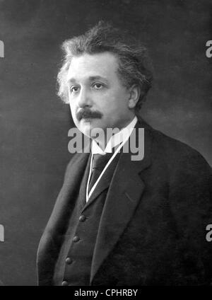 Deutscher Physiker und Gewinner des Nobelpreises (1921) Albert Einstein (1879-1955). Stockfoto