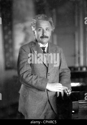 Deutscher Physiker und Nobelpreisträger in Physik (1921) Albert Einstein (1879-1955). Stockfoto