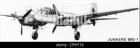 Deutsche Nachtjäger Junkers Ju 88 g-1 Stockfoto