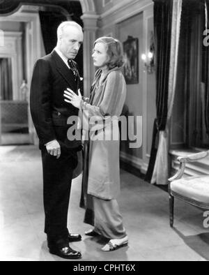 Lewis Stone und Greta Garbo in "Ein Woman of Affairs", 1928 Stockfoto