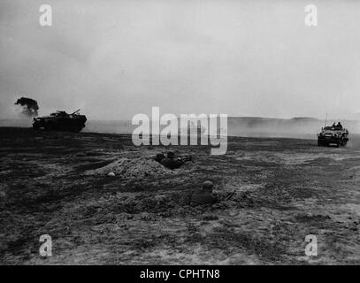 Deutsch Schützenpanzer während eines Manövers, 1943 Stockfoto