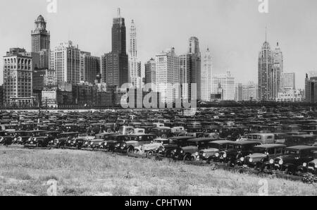 Skyline von Chicago, 1934 Stockfoto