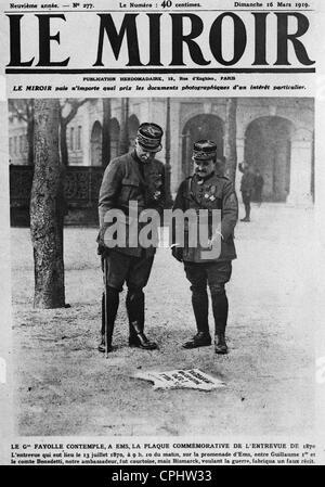 General Émile Fayolle in Bad Ems, 1919 Stockfoto