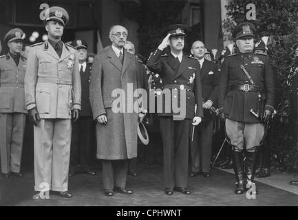 Graf Galeazzo Ciano und Benito Mussolini, 1939 Stockfoto