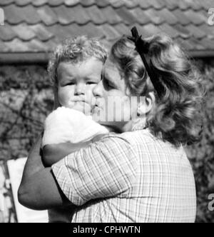 Ilse Hess mit Sohn Wolf-Rüdiger, 1938 Stockfoto