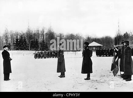 Vereidigung der norwegischen Freiwilligen in der Waffen-SS 1942 Stockfoto