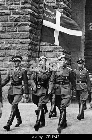 Dänische Freiwillige der Waffen-SS in Berlin, 1941 Stockfoto