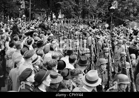 Soldaten des "Freikorps Danmark" in Kopenhagen, 1942 Stockfoto